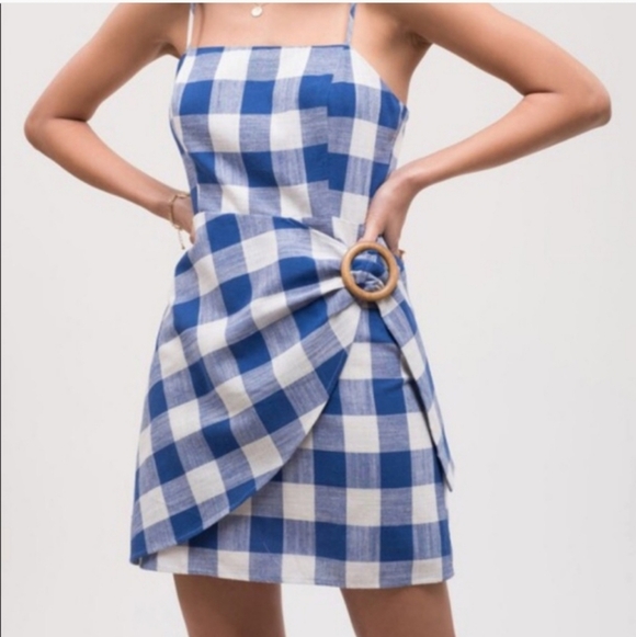 Altar'd State Dresses & Skirts - ALTAR'D STATE CHECKERED MINI DRESS sz Med NWT